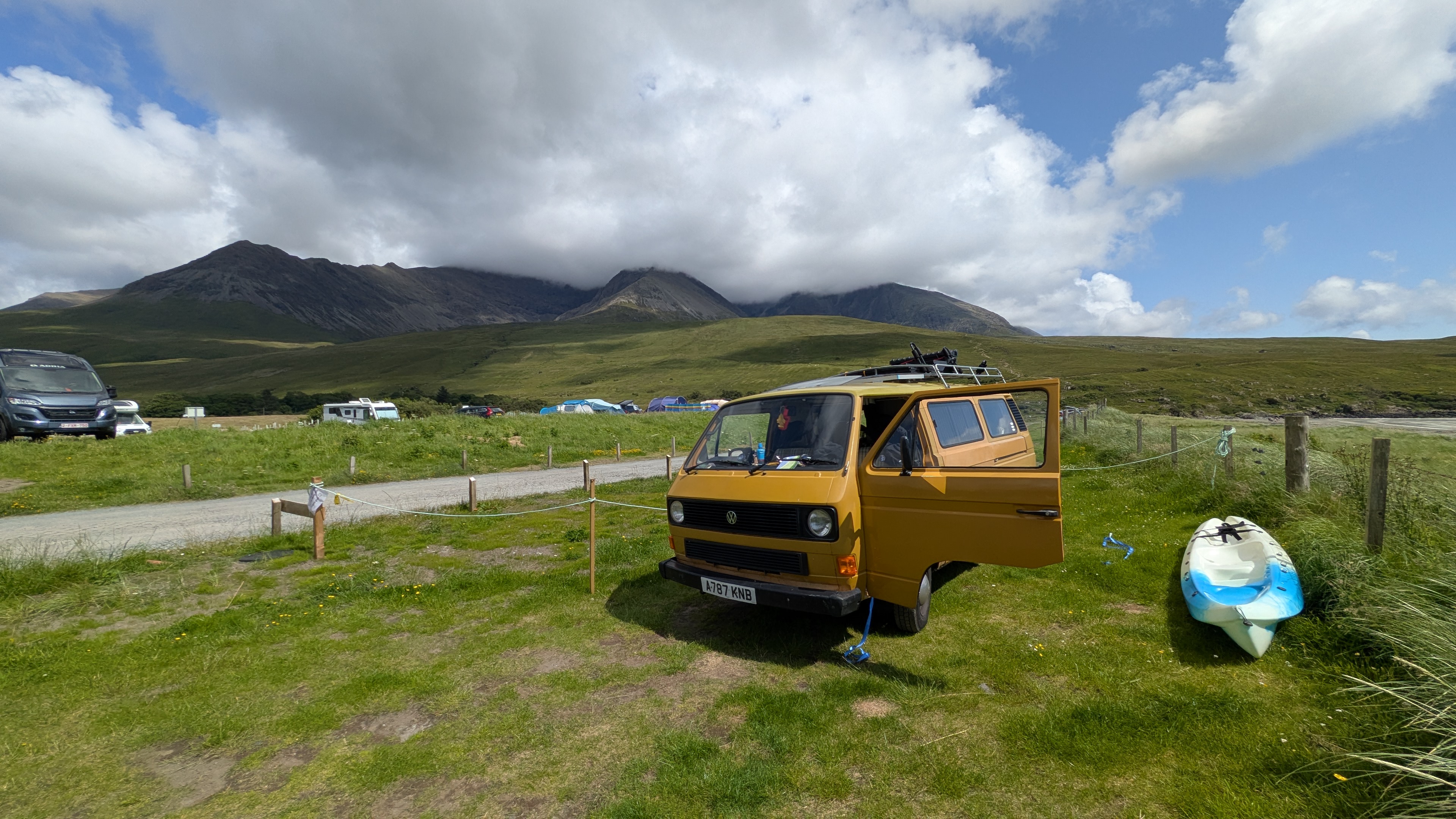 Bernie the VW T25 campervan in the Scottish Highlands